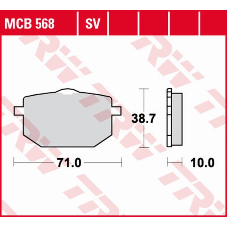 ZF TRW klocki hamulcowe MCB568