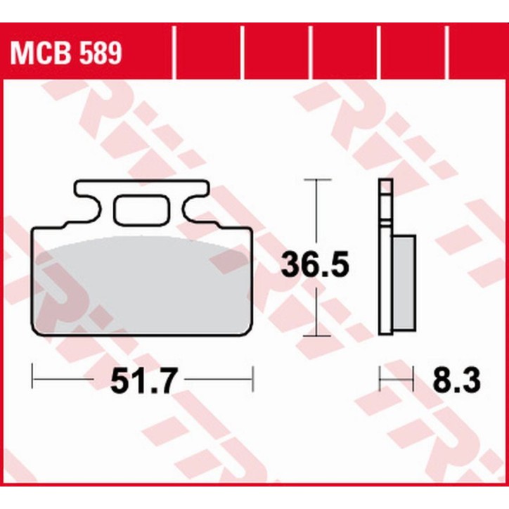 ZF TRW klocki hamulcowe MCB589