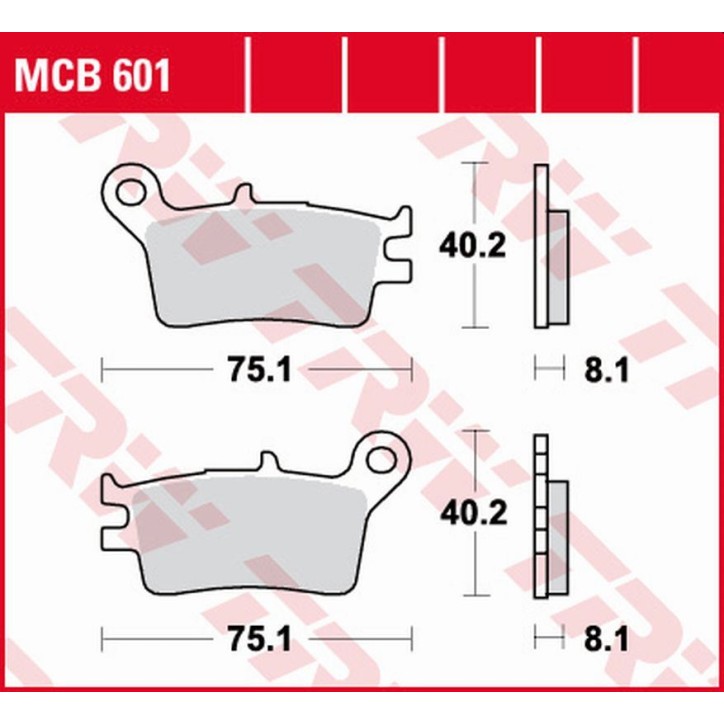 ZF TRW klocki hamulcowe MCB601
