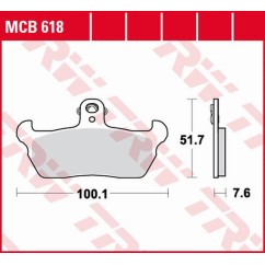 ZF TRW klocki hamulcowe MCB618