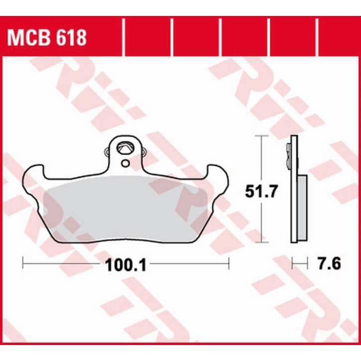 ZF TRW klocki hamulcowe MCB618