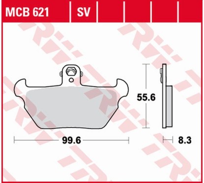 ZF TRW klocki hamulcowe MCB621SV