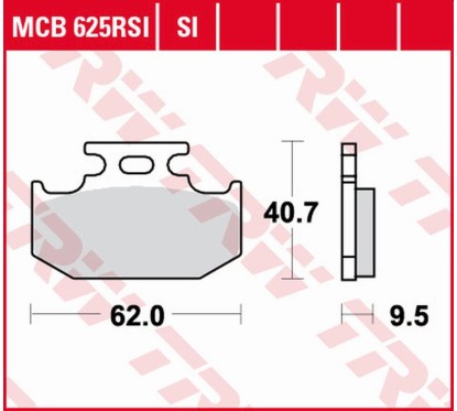 ZF TRW klocki hamulcowe MCB625RSI