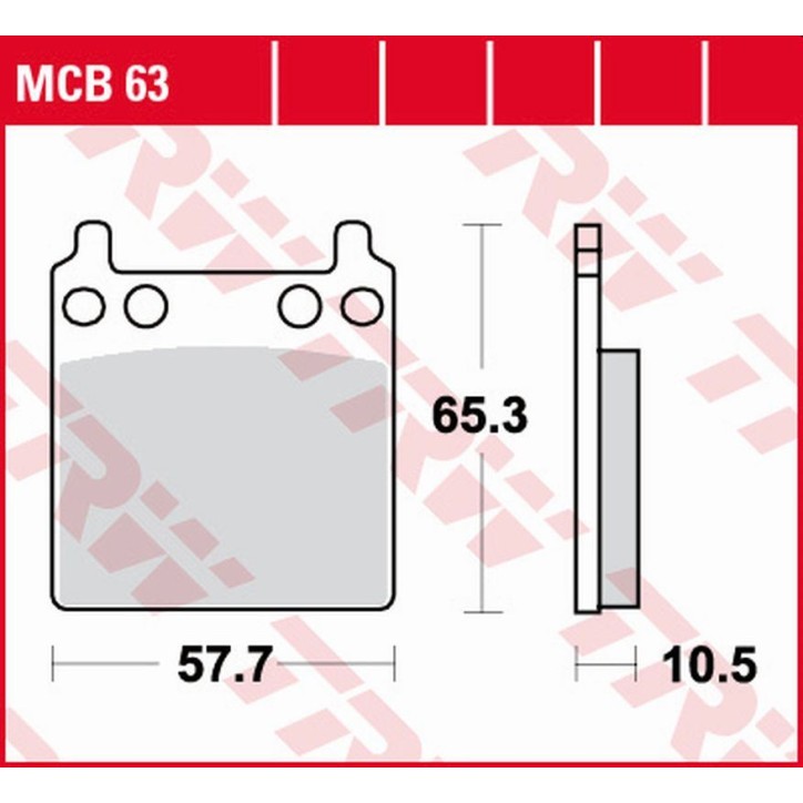 ZF TRW klocki hamulcowe MCB63