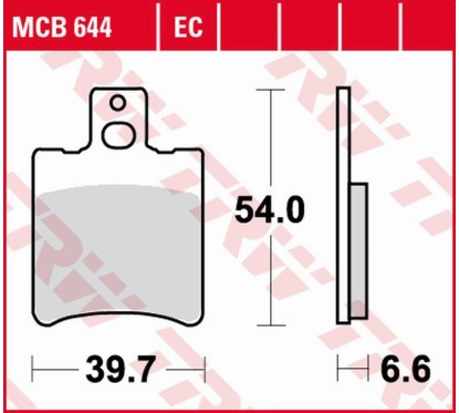 ZF TRW klocki hamulcowe MCB644EC