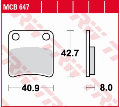 ZF TRW klocki hamulcowe MCB647