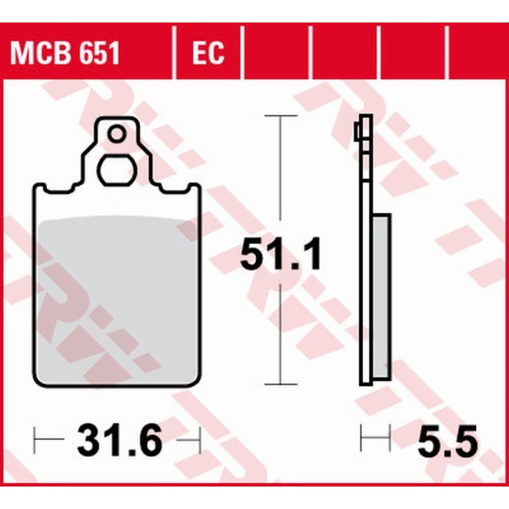 ZF TRW klocki hamulcowe MCB651EC