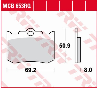 ZF TRW klocki hamulcowe MCB653RQ