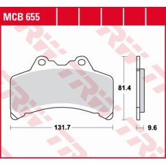 ZF TRW klocki hamulcowe MCB655
