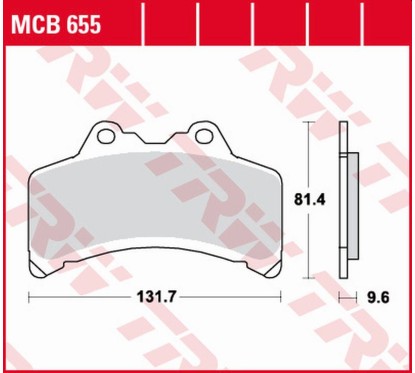 ZF TRW klocki hamulcowe MCB655