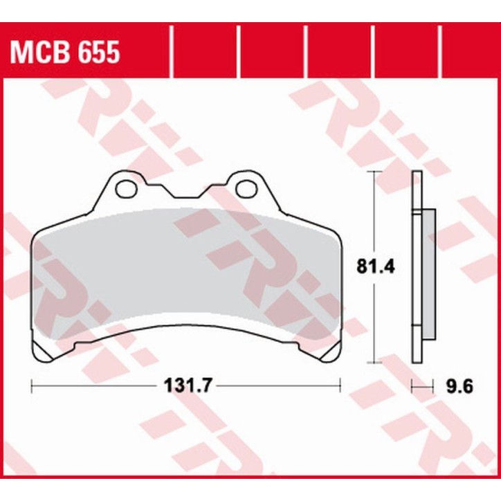 ZF TRW klocki hamulcowe MCB655