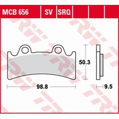 ZF TRW klocki hamulcowe MCB656SV