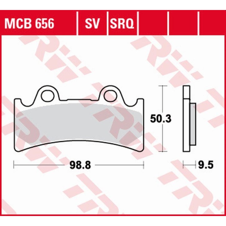 ZF TRW klocki hamulcowe MCB656SV