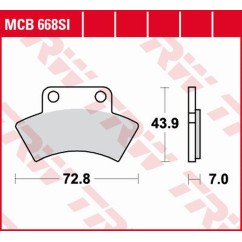 ZF TRW klocki hamulcowe MCB668SI