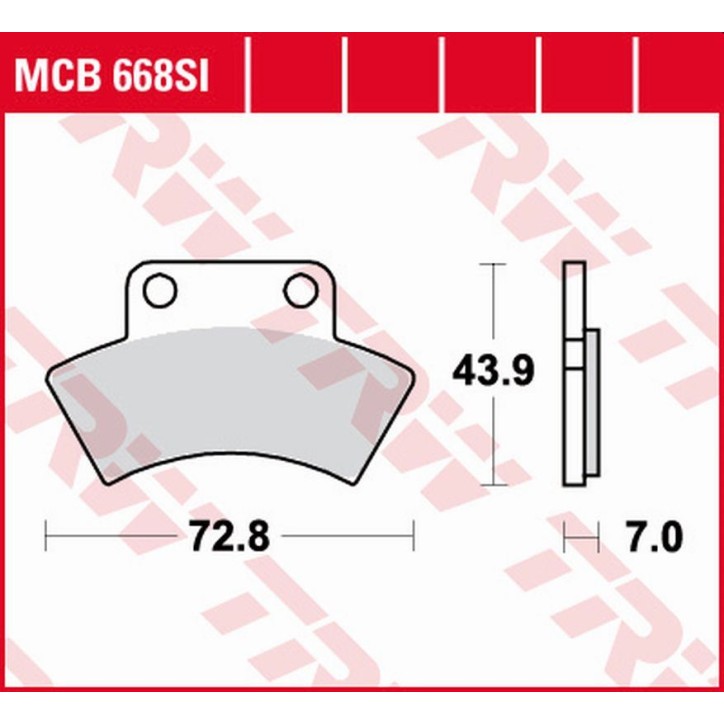 ZF TRW klocki hamulcowe MCB668SI