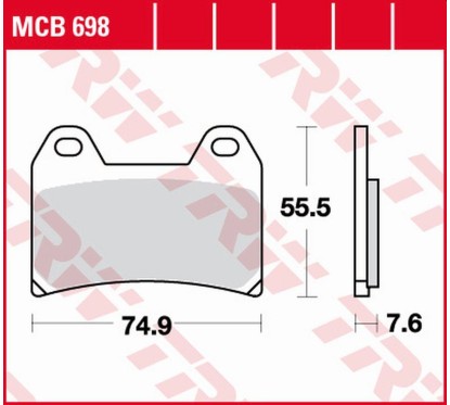 ZF TRW klocki hamulcowe MCB698