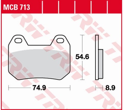 ZF TRW klocki hamulcowe MCB713