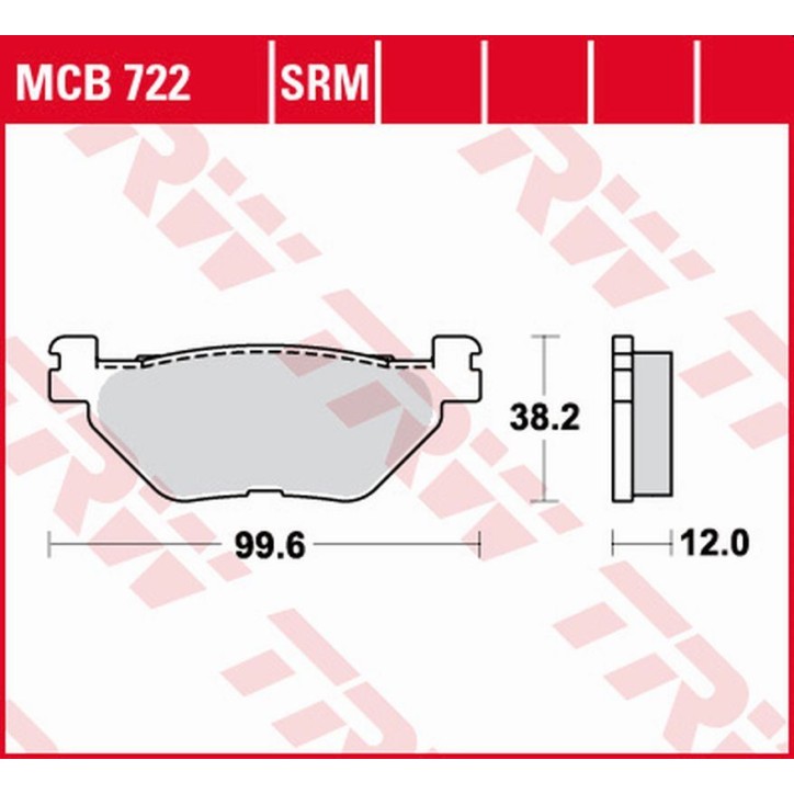 ZF TRW klocki hamulcowe MCB722