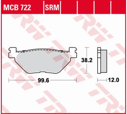 ZF TRW klocki hamulcowe MCB722SRM