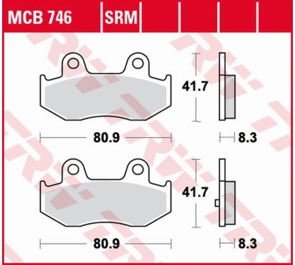 ZF TRW klocki hamulcowe MCB746