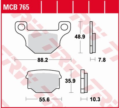 ZF TRW klocki hamulcowe MCB765