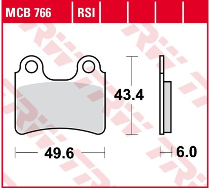 ZF TRW klocki hamulcowe MCB766