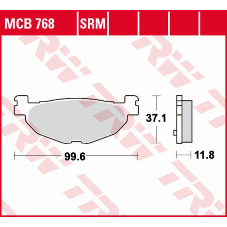ZF TRW klocki hamulcowe MCB768SRM