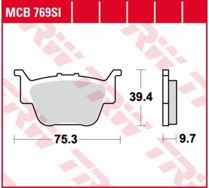 ZF TRW klocki hamulcowe MCB769SI