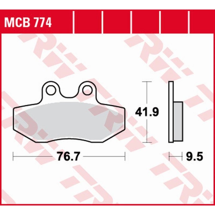 ZF TRW klocki hamulcowe MCB774