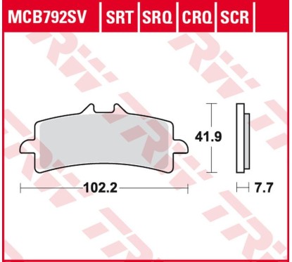 ZF TRW klocki hamulcowe MCB792TRQ