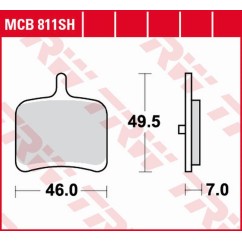 ZF TRW klocki hamulcowe MCB811SH