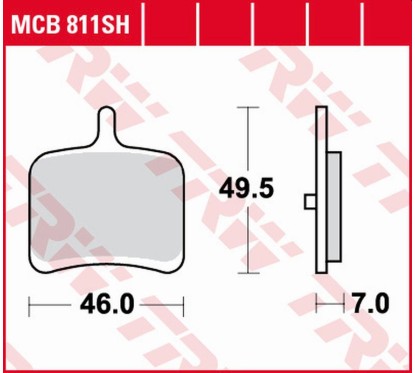 ZF TRW klocki hamulcowe MCB811SH