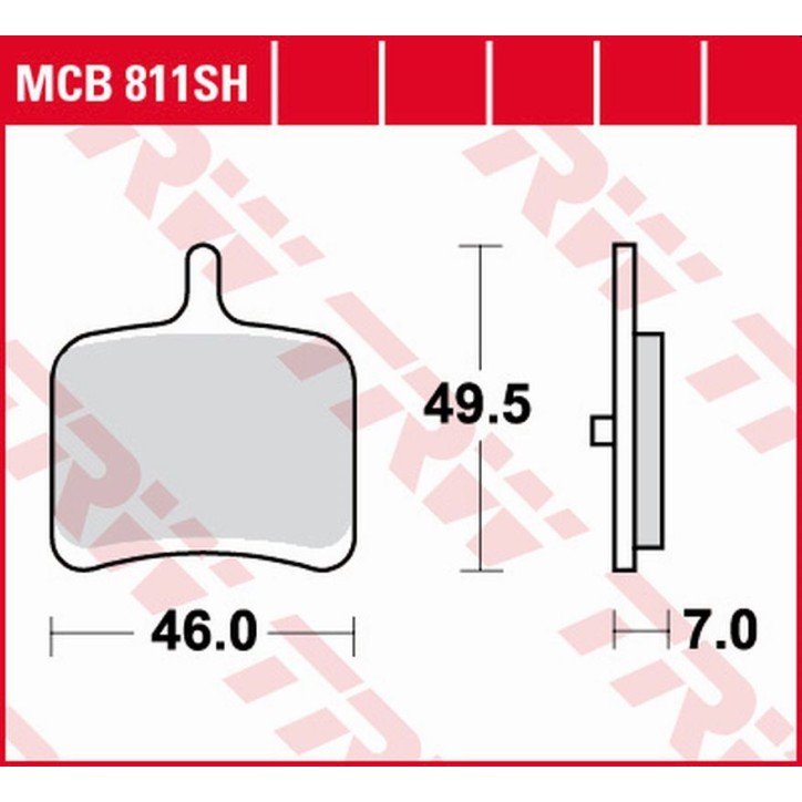 ZF TRW klocki hamulcowe MCB811SH