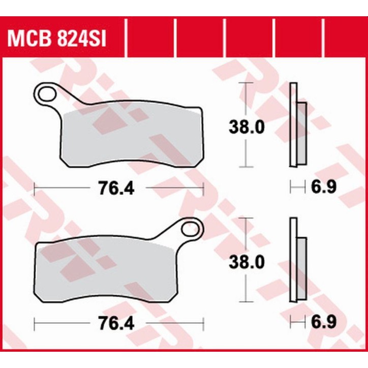 ZF TRW klocki hamulcowe MCB824SI
