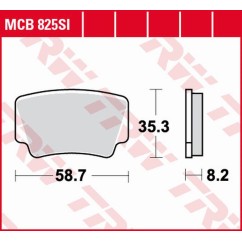 ZF TRW klocki hamulcowe MCB825SI
