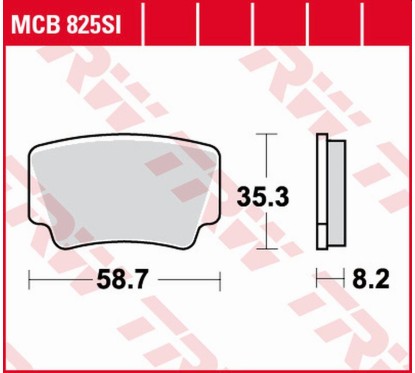 ZF TRW klocki hamulcowe MCB825SI