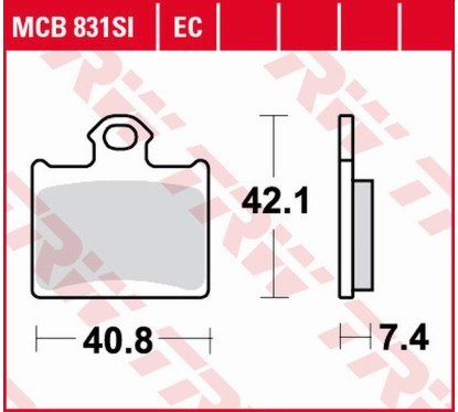 ZF TRW klocki hamulcowe MCB831EC