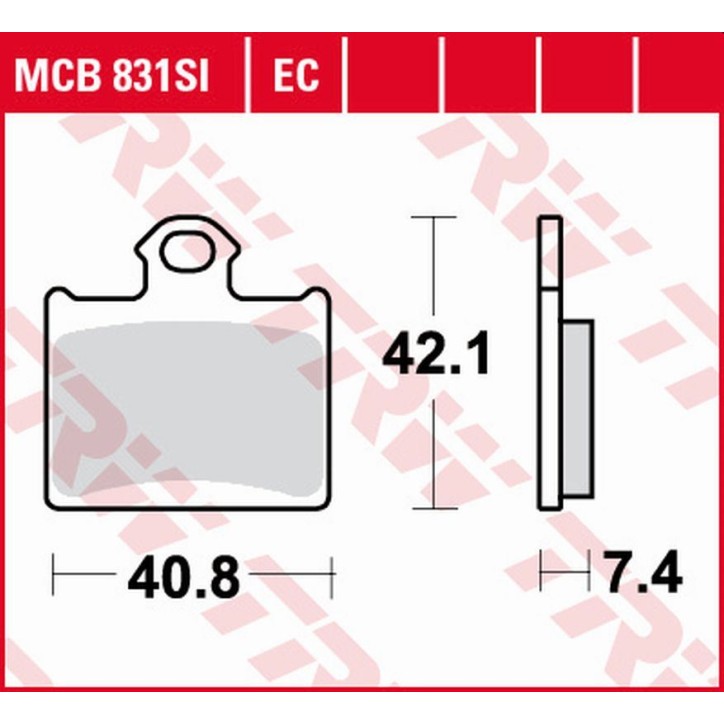 ZF TRW klocki hamulcowe MCB831EC
