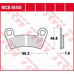 ZF TRW klocki hamulcowe MCB854SI