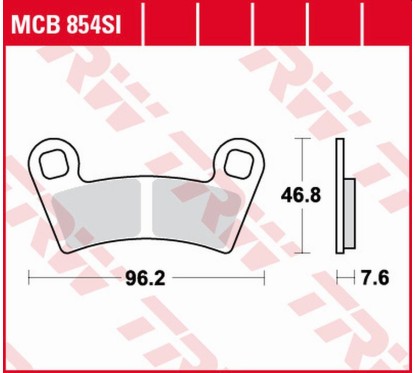 ZF TRW klocki hamulcowe MCB854SI