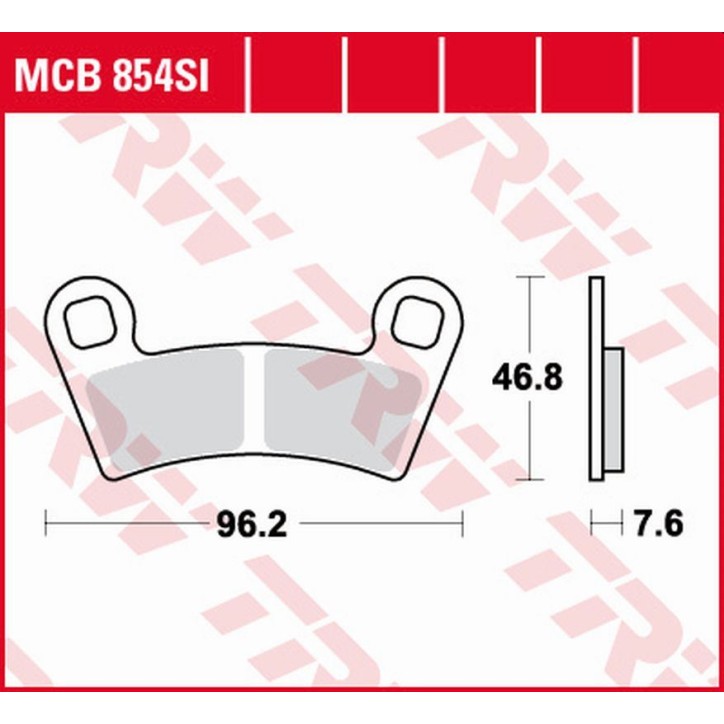 ZF TRW klocki hamulcowe MCB854SI