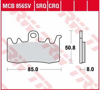 ZF TRW klocki hamulcowe MCB856CRQ