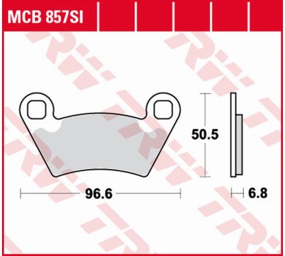 ZF TRW klocki hamulcowe MCB857SI