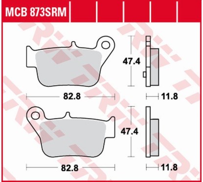 ZF TRW klocki hamulcowe MCB873SRM
