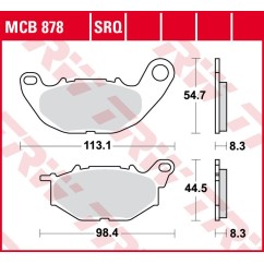 ZF TRW klocki hamulcowe MCB878TRQ