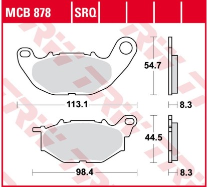 ZF TRW klocki hamulcowe MCB878TRQ