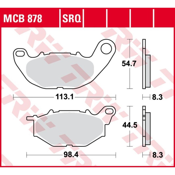ZF TRW klocki hamulcowe MCB878TRQ