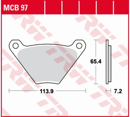 ZF TRW klocki hamulcowe MCB97