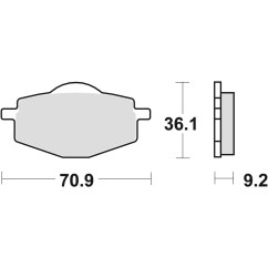 ZF TRW klocki hamulcowe MCB539SI