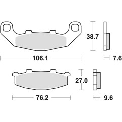 ZF TRW klocki hamulcowe MCB586SV